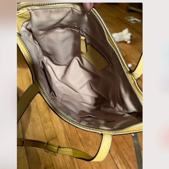 Coach Perforated Leather Tote Handbag - Picture 7 of 8